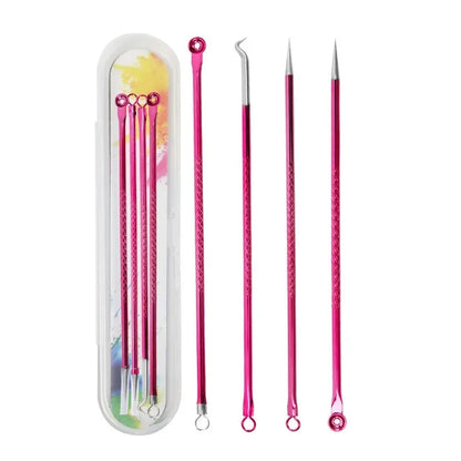 PureDerm Pro Extractor Set – Cuidados de precisão para a pele para poros limpos 