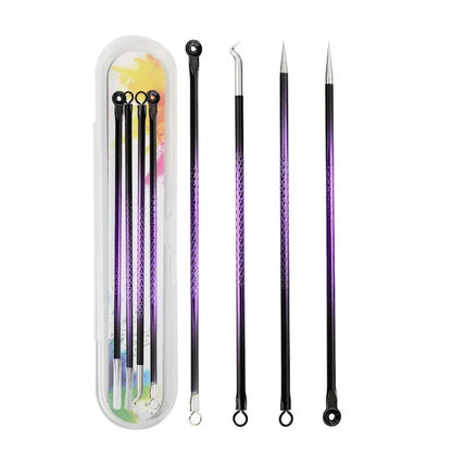 PureDerm Pro Extractor Set – Cuidados de precisão para a pele para poros limpos 