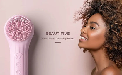 AquaGlow Sonic Cleansing Brush – Waterproof Deep Clean & Exfoliation