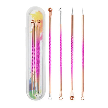 PureDerm Pro Extractor Set – Cuidados de precisão para a pele para poros limpos 