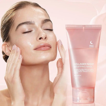 HikariGlow Collagen Renewal Mask – Overnight Hydration & Firming