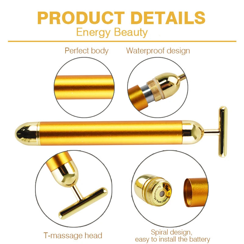 HikariGlow 24K Gold Lift Bar – Esculpir e rejuvenescer 