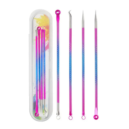 PureDerm Pro Extractor Set – Cuidados de precisão para a pele para poros limpos 