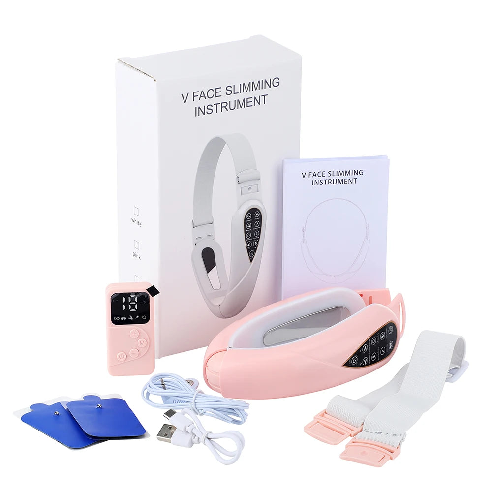 LumiLift Pro 
Dispositivo de estiramiento facial con luz roja para rejuvenecimiento de la piel, masajeador facial en V, levantamiento de papada con control remoto, instrumento de belleza facial 