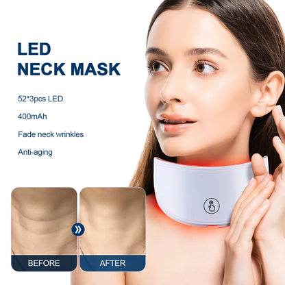 Máscara facial y de cuello con LED de 7 colores Vita Glow: terapia avanzada para reafirmar, tensar y rejuvenecer la piel